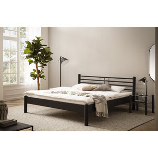 Dico Twijfelaar metalen bed Mia 140x200 cm -Zwart