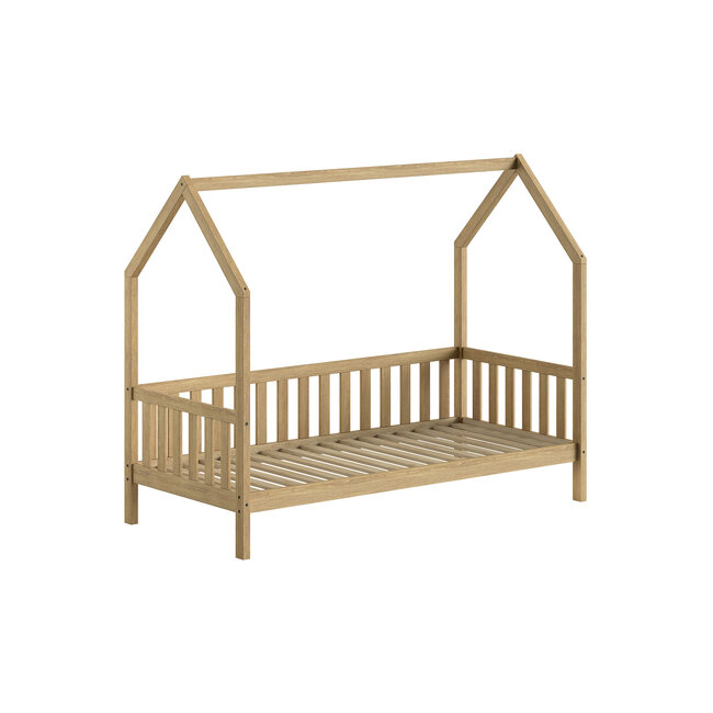 Vipack Huisbed Nature 90x200- massief eiken