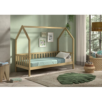 Vipack Huisbed Nature 90x200- massief eiken