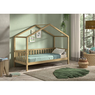 Vipack Huisbed  Cabane Nature 90x200- Massief eiken