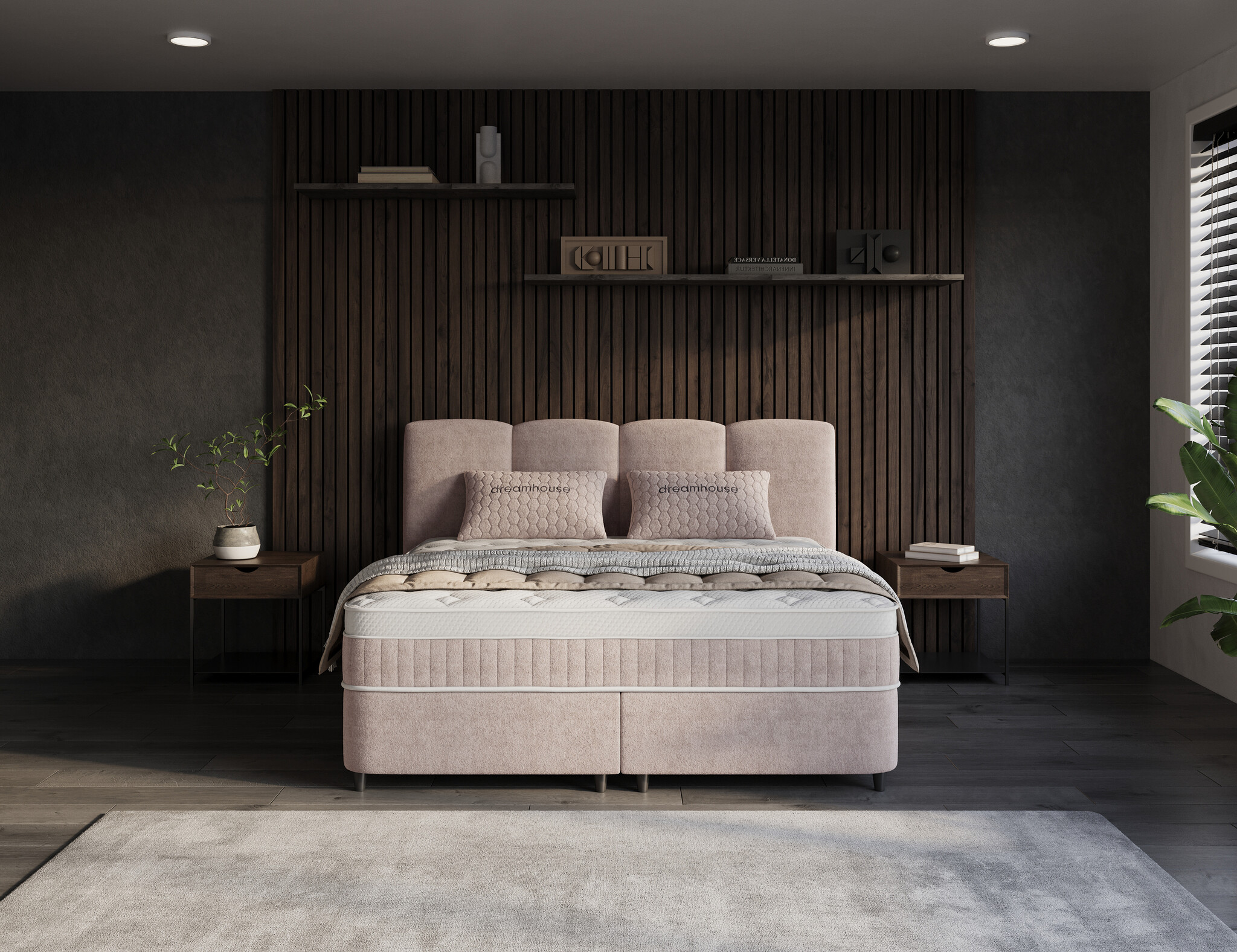 Opbergboxspring Allure- Taupe