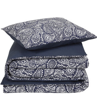 MerchandiseFever Dekbedovertrek Igor, Royal Blue - 140 x 200/220 - Katoen Percal