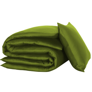 MerchandiseFever Dekbedovertrek Olivia,  Cactus - Eenpersoons - 140 x 200/220 cm - Katoen Satijn