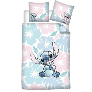 MerchandiseFever Disney Lilo & Stitch Dekbedovertrek, Tropical Flowers