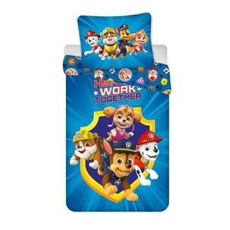 MerchandiseFever Paw Patrol Dekbedovertrek Work Together - Katoen