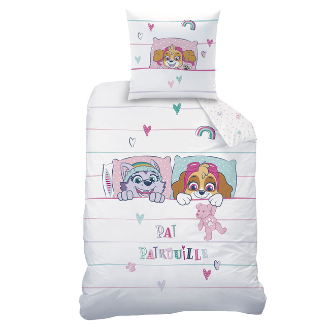 MerchandiseFever PAW Patrol Dekbedovertrek, Douce Nuit - 140 x 200 cm + 63 x 63 cm - Katoen