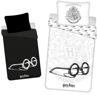 MerchandiseFever Harry Potter Dekbedovertrek Glow in the Dark Bril - Katoen