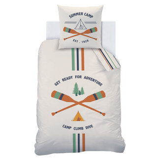MerchandiseFever Matt & Rose Dekbedovertrek Summer camp - Katoen