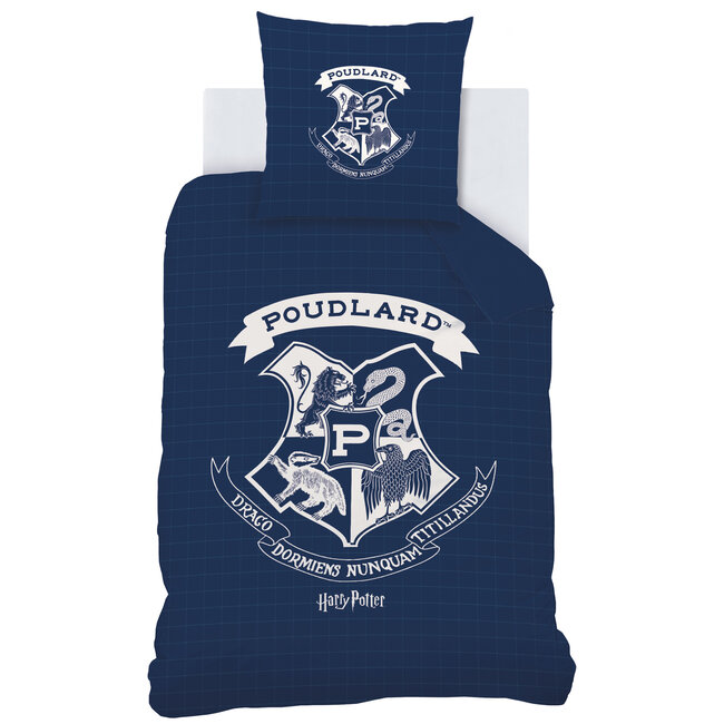 MerchandiseFever Harry Potter Dekbedovertrek, Preppy - 140x200cm + 63x63cm - Katoen
