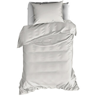 MerchandiseFever Dekbedovertrek Katoen Satijn Olivia - Eenpersoons - 140 x 200/220 cm - Beige
