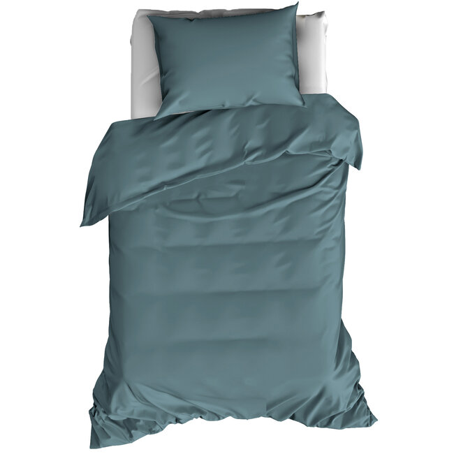 MerchandiseFever De Witte Lietaer Dekbedovertrek, Olivia Arctic - 140 x 200/220 + 60 x 70 cm - Katoen Satijn