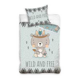 MerchandiseFever Animal Pictures Dekbedovertrek Wild and Free - Katoen