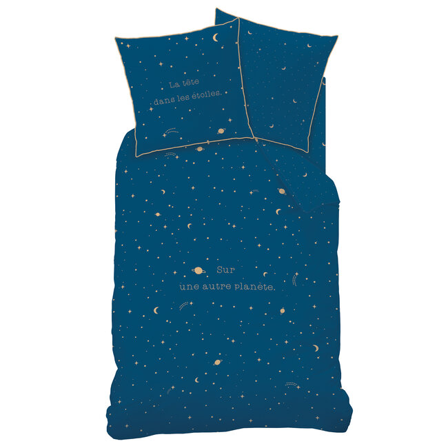 MerchandiseFever Matt & Rose Dekbedovertrek Star Gaze - 140 x 200 cm + 63 x 63 cm - Katoen