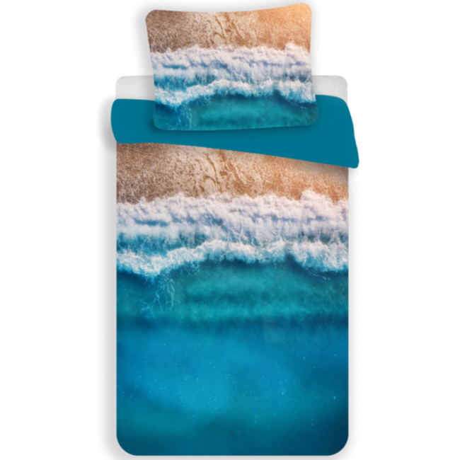 MerchandiseFever Beach Dekbedovertrek, Tropical Holiday - 140 x 200 + 70 x 90 cm - Polyester