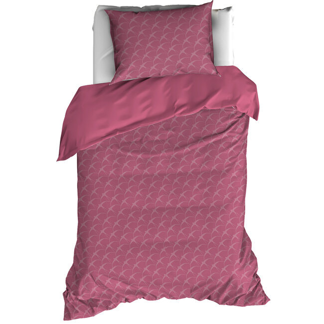 MerchandiseFever De Witte Lietaer Dekbedovertrek, Birds Lilac - 140 x 200/220 cm + 60 x 70 cm - 100% katoen, flanel