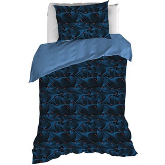 MerchandiseFever Dekbedovertrek Cobra, Blue Fusion - 140 x 200/220 - Katoen Percal