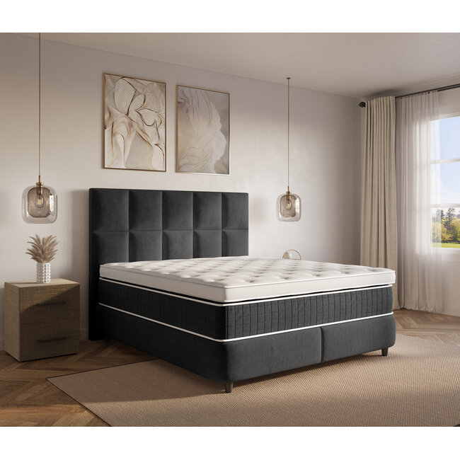 Dreamhouse Opbergboxspring Neroli- Velvet Zwart