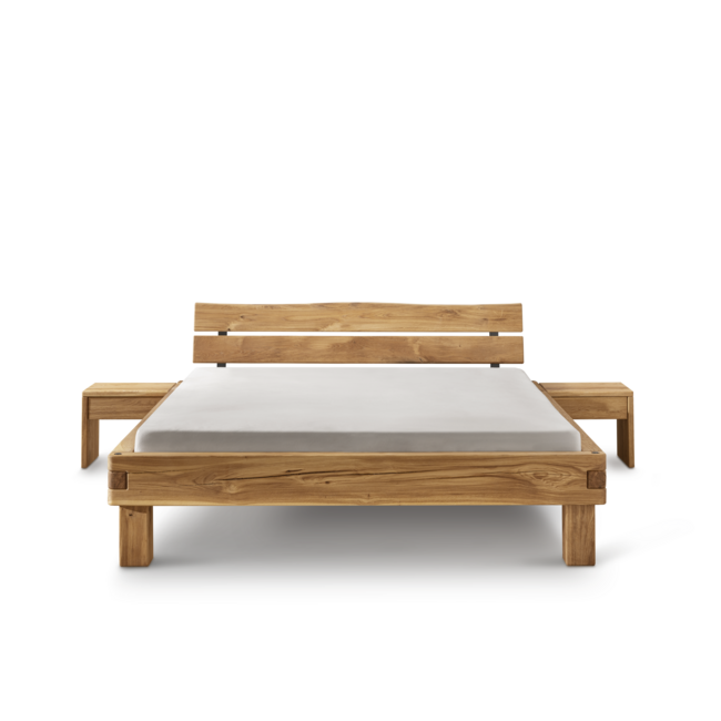 TPT Möbel Robuust Balkenbed Montana- massief geolied wild eiken