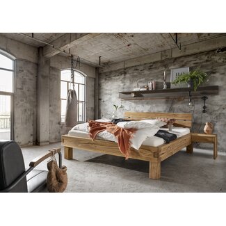 TPT Möbel Robuust Balkenbed Montana- massief geolied wild eiken