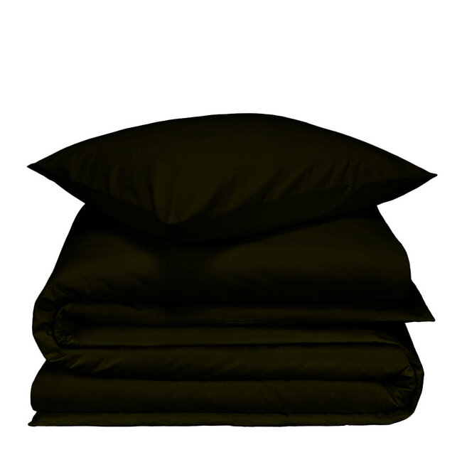 MerchandiseFever De Witte Lietaer Dekbedovertrek Laura Khaki - 140 x 200/220 + 60 x 70 cm - Katoen Flanel