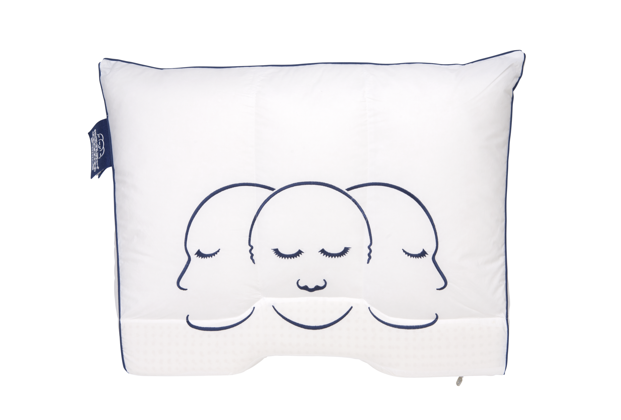 Hoofdkussen Silvana Support Blauw- Beetje stevig
