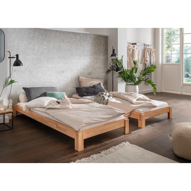 INFANSKIDS Stapelbed Denver II 90x200 cm- Massief houten kernbeuken