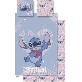 MerchandiseFever Disney Lilo & Stitch Dekbedovertrek Heart - Polykatoen