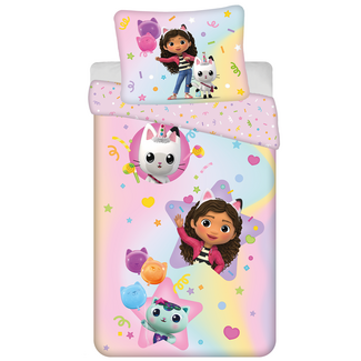 MerchandiseFever Gabby's poppenhuis Dekbedovertrek Rainbow - Katoen