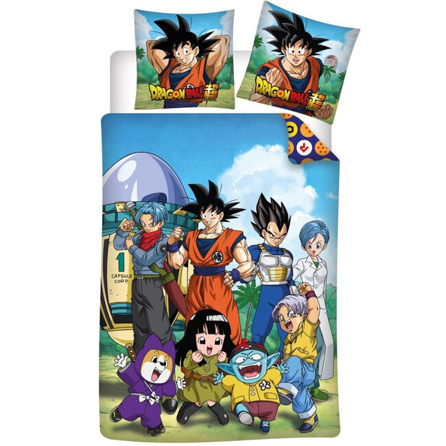 MerchandiseFever Dragon Ball Z Dekbedovertrek, Shenron - Eenpersoons - 140 x 200 / 65 x 65 cm - Polykatoen