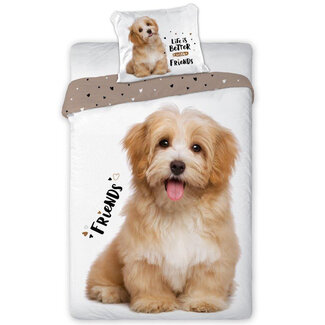 MerchandiseFever Dekbedovertrek Friends - Eenpersoons - 140  x 200 cm - Katoen