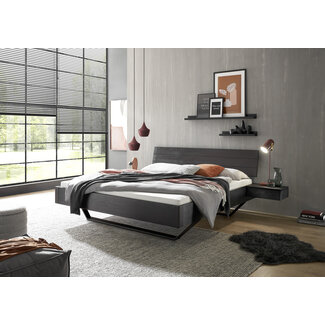TPT Möbel Industrieel Ravenna Black bed- Massief zwart eiken
