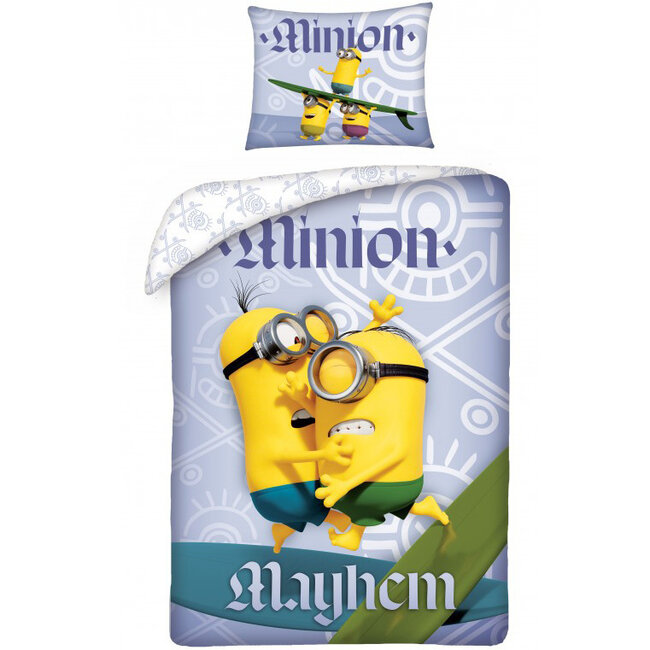 MerchandiseFever Minions Dekbedovertrek, Mayhem - Eenpersoons - 140 x 200 cm - Katoen
