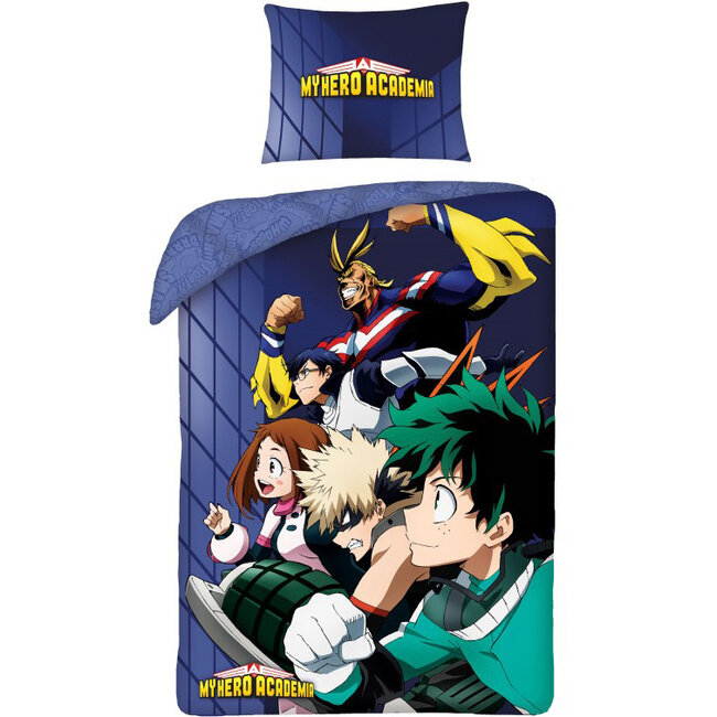 MerchandiseFever My Hero Academia Dekbedovertrek, All Might - 140 x 200 cm + 70 x 90 cm - Katoen