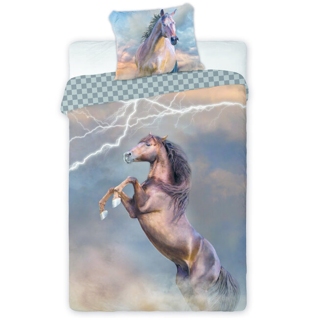 MerchandiseFever Animal Pictures Dekbedovertrek, Lightning - 140 x 200 cm + 70 x 90 cm - Katoen