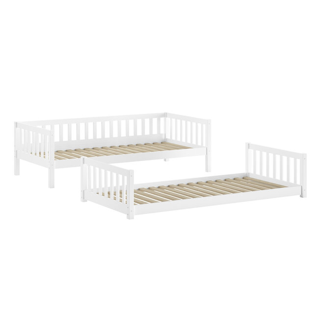 Vipack Stapelbed montessori Ronald Wit 90x200 - 122 cm hoog