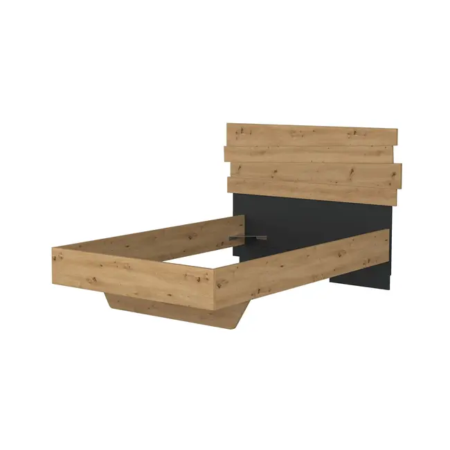 Trasman Kinderbed Doze twijfelaar 120x200 cm- Eikenkleur