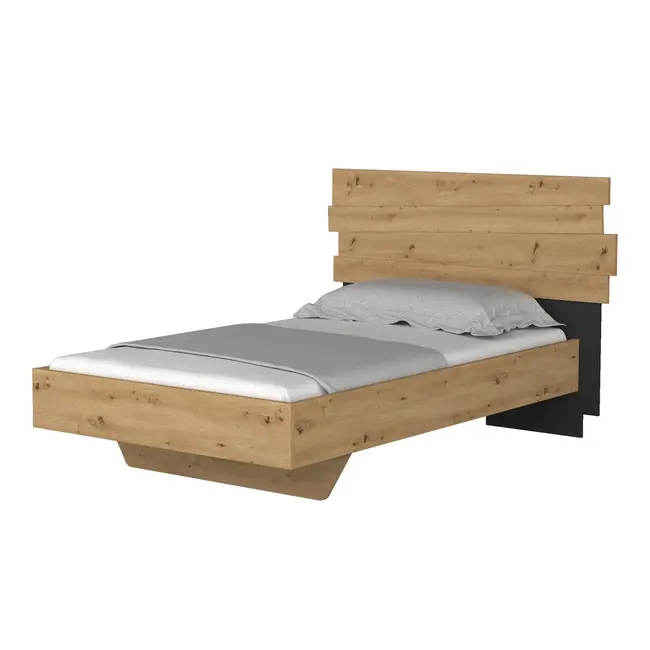Trasman Kinderbed Doze twijfelaar 120x200 cm- Eikenkleur