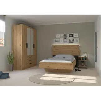 Trasman Kinderbed Doze twijfelaar 120x200 cm- Eikenkleur