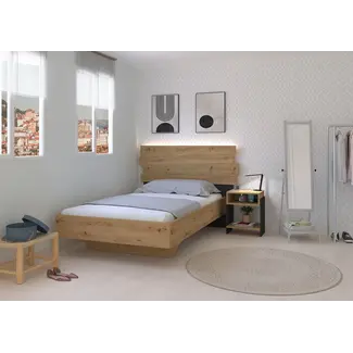 Trasman Kinderbed 1-persoons Doze -  Lichteiken Bed