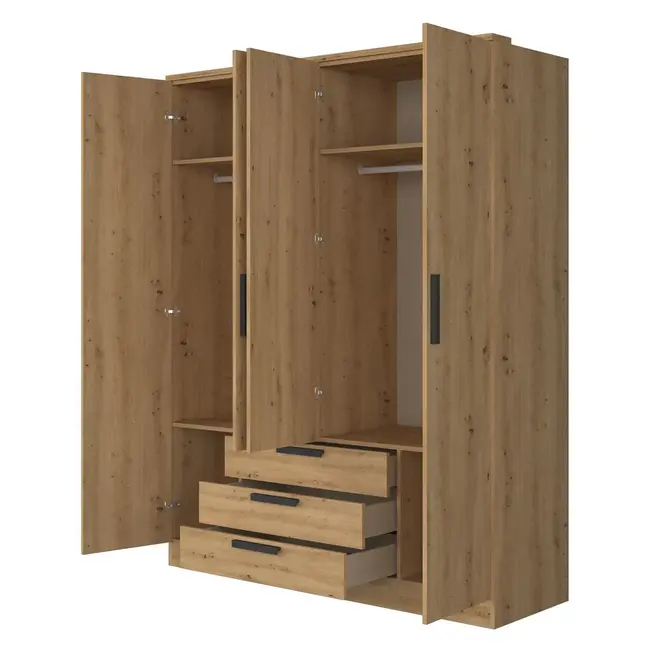 Trasman Kinderbed 1-persoons Doze -  Lichteiken Bed