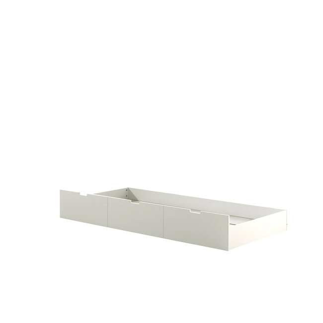 Vipack Vipack Kajuitbed Magrit- 90x200 cm- Wit/natuur- met slaaplade