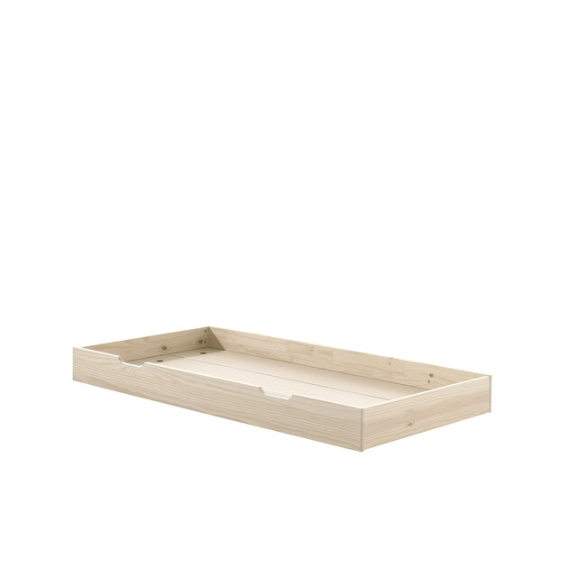 Vipack Vipack Kajuitbed Magrit- 90x200 cm- Milky Pine - met opberglades