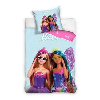 MerchandiseFever Barbie Dekbedovertrek, Smile - Katoen - Topkwaliteit