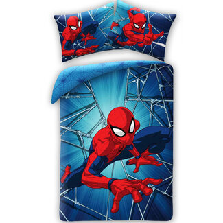 MerchandiseFever Spiderman Dekbedovertrek Web - Katoen - Topkwaliteit