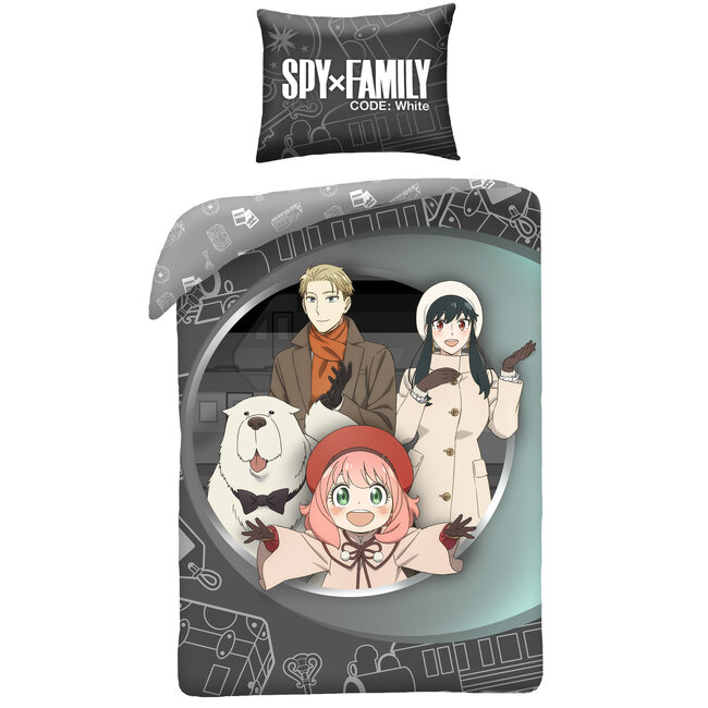 MerchandiseFever Spy x Family Dekbedovertrek, Loid Forger - Eenpersoons - 140 x 200 cm + 70 x 90 cm - Katoen