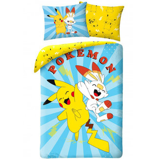MerchandiseFever Pokemon Dekbedovertrek, High Five - Katoen - Topkwaliteit
