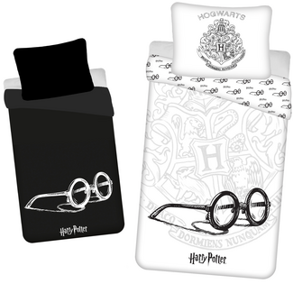 MerchandiseFever Harry Potter Dekbedovertrek Glow in the Dark Bril - Katoen