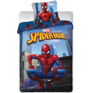 MerchandiseFever Spiderman Dekbedovertrek City Hero - Katoen - Topkwaliteit