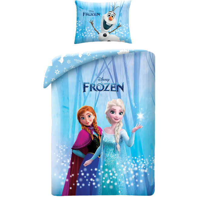 MerchandiseFever Disney Frozen Dekbedovertrek Sisters - 140 x 200 cm / 70 x 90 cm - Katoen