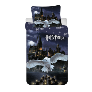 MerchandiseFever Harry Potter Dekbedovertrek Hogwarts Night -140 x 200 cm / 70 x90 cm